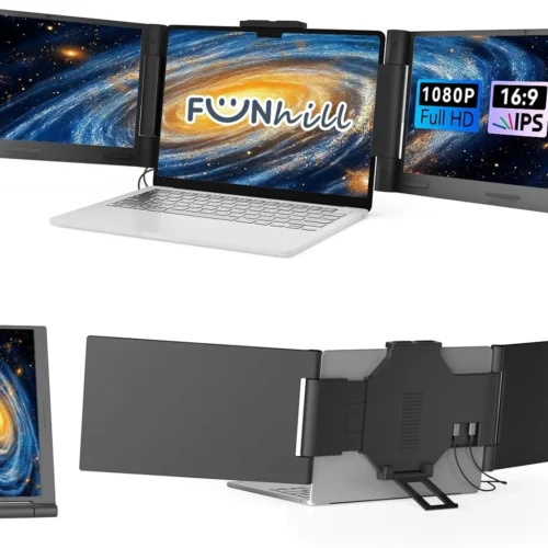 Extensor de Pantalla Triple Funhill 14.1″ Full HD IPS para Laptops de 13″ a 17.3″