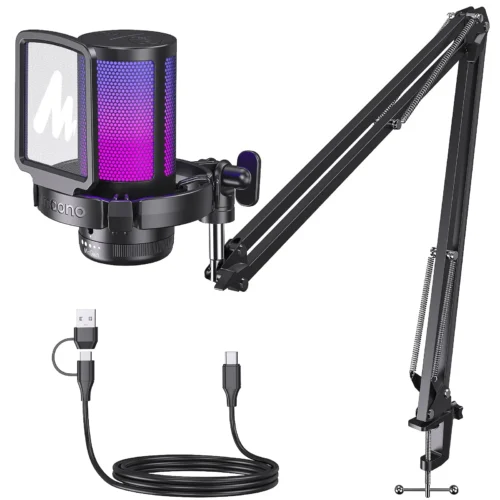 Micrófono Gamer USB MAONO DGM20S RGB